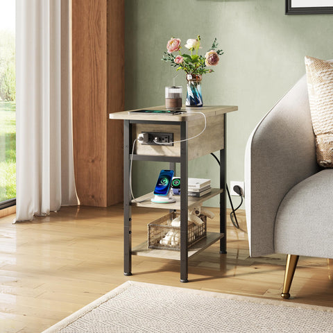 WLIVE narrow side table fits small spaces without crowding a room