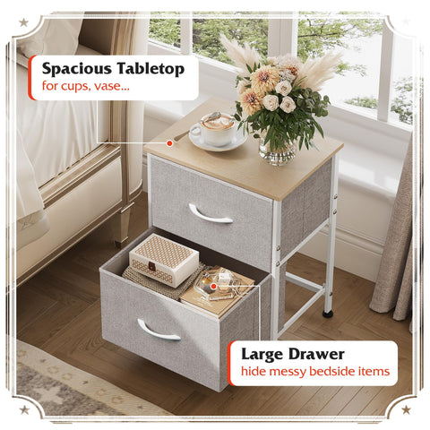 WLIVE night stand adjustable feet protect floors on uneven surfaces.