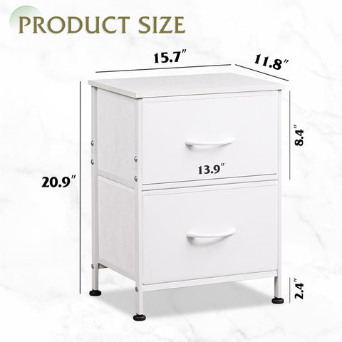 WLIVE night stand with sturdy metal frame for durable daily use.