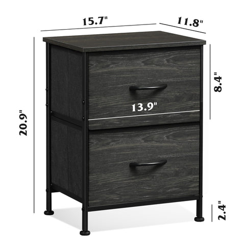 WLIVE night stand metal frame provides sturdy daily support.