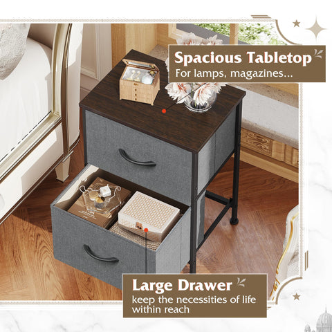 WLIVE nightstand adjustable feet protect floors on uneven surfaces