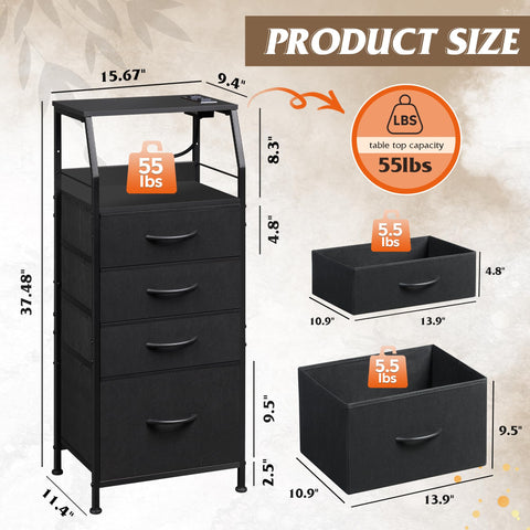 WLIVE open shelves provide easy access to devices and decor