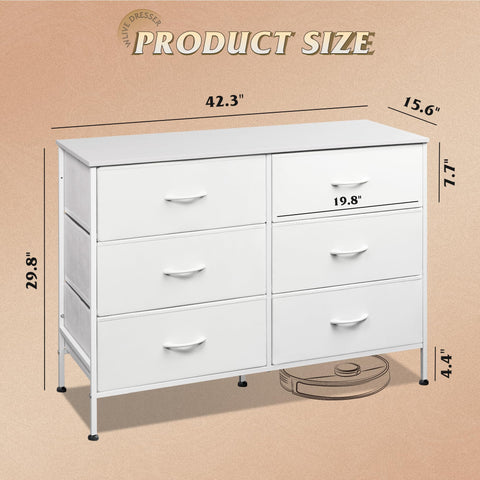 Packaged protection during shipping keeps dresser safe.