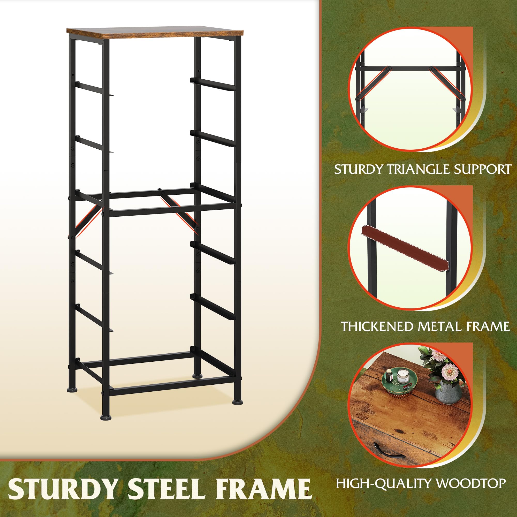 WLIVE smooth slide tracks ensure quiet, easy drawer operation.