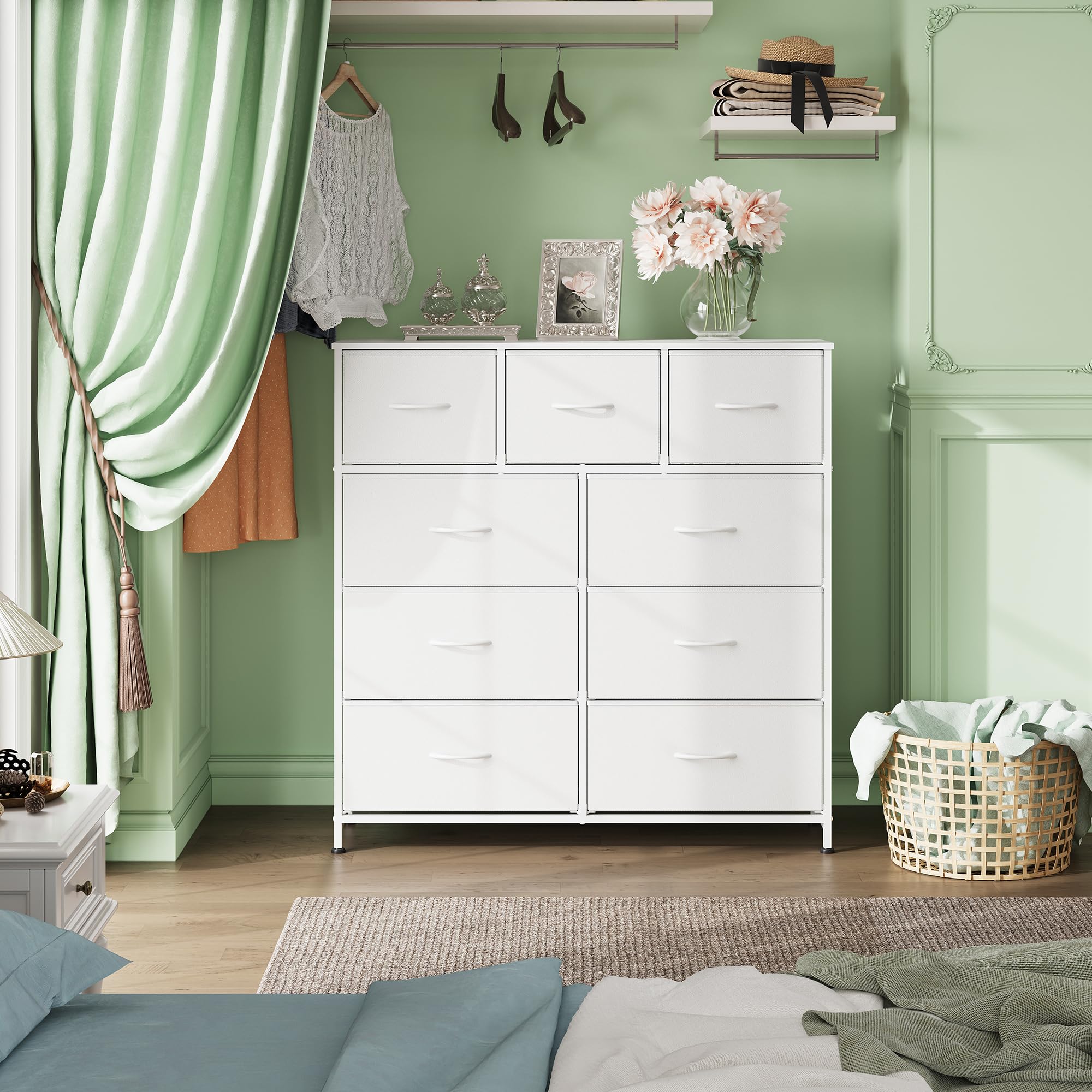 WLIVE steel-frame dresser provides sturdy daily-use support