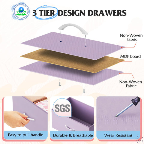 WLIVE steel-frame durability purple highlights sturdy construction for daily use.