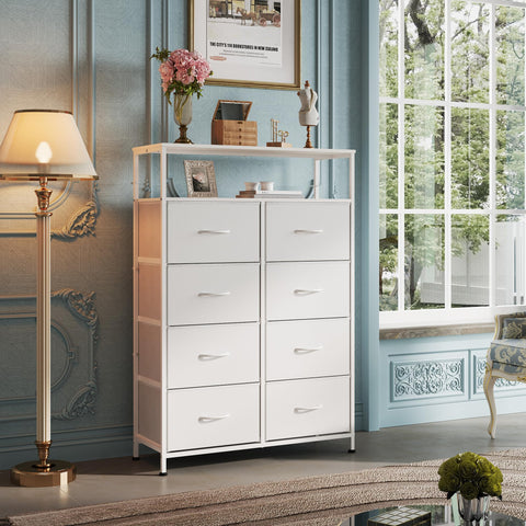 WLIVE storage tower with fabric bins for soft, accessible storage.