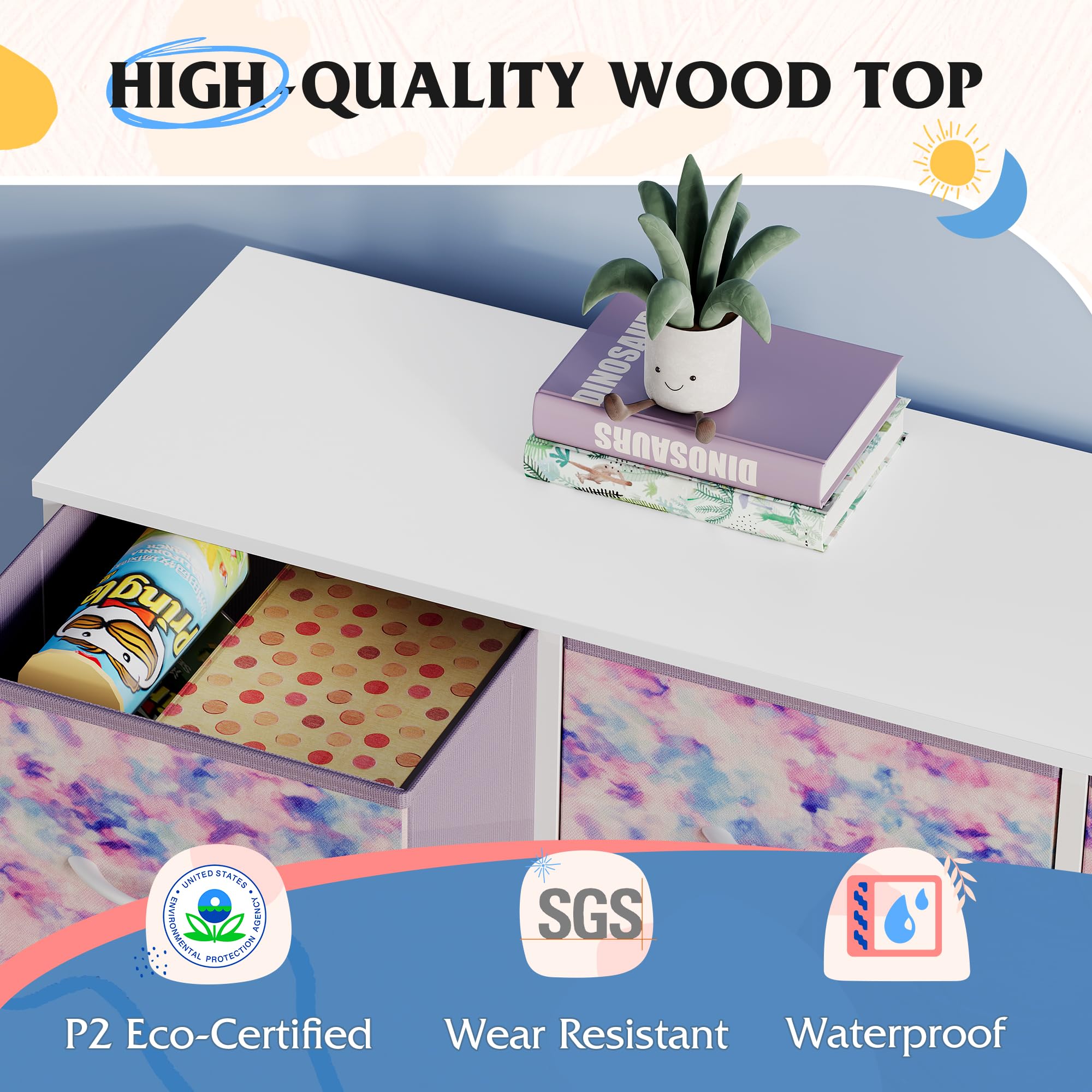 WLIVE sturdy steel frame offers long-lasting support and reliable durability
