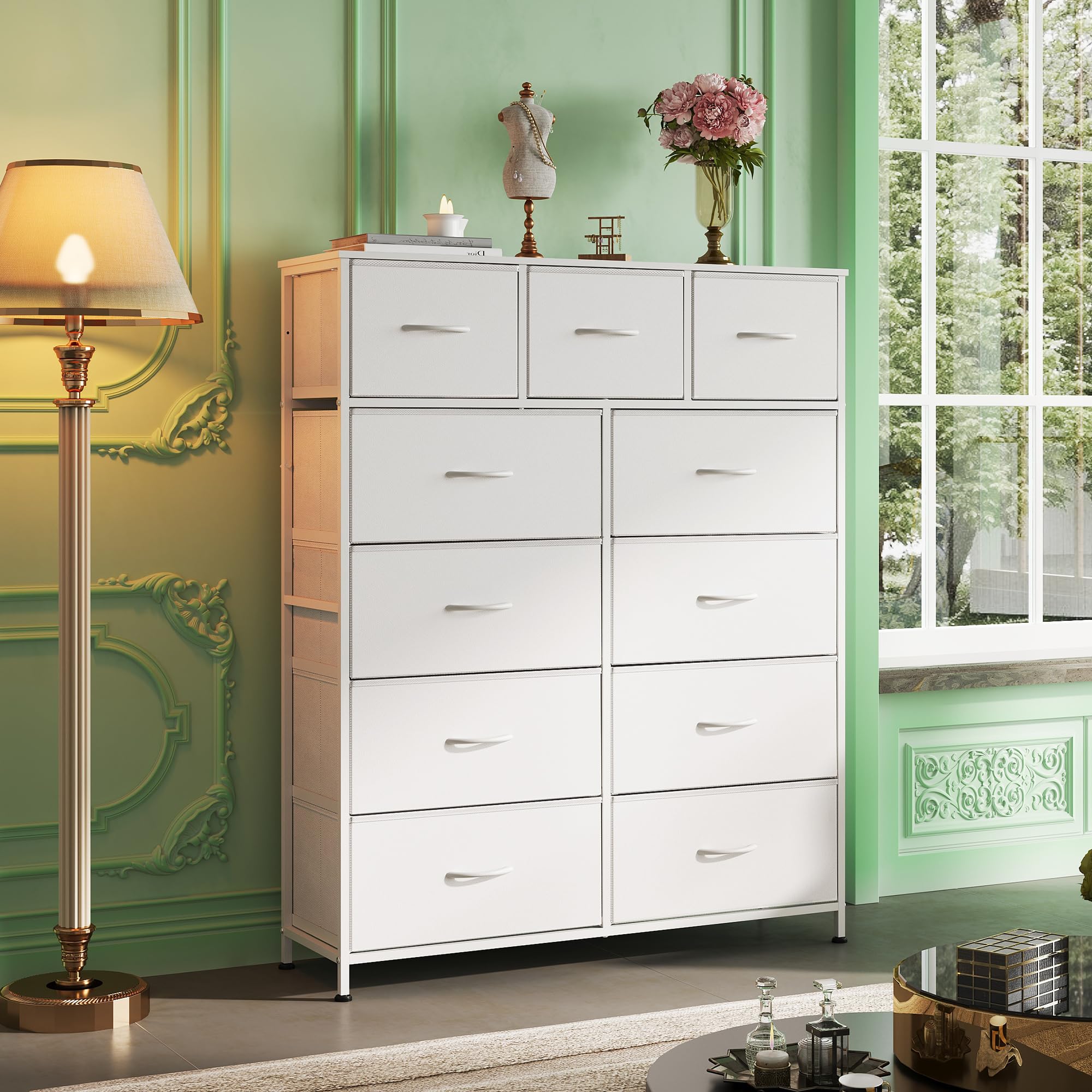 WLIVE 11-drawer fabric dresser helps control clutter in any room