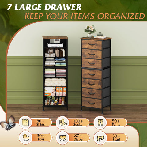 WLIVE tall dresser features anti-tilt device for safer placement