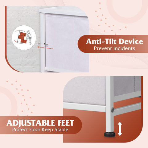 WLIVE tall dresser in a bedroom or entryway for organization
