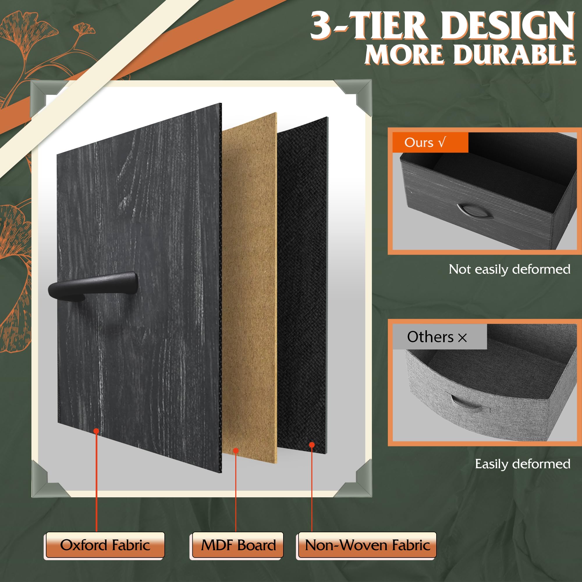 WLIVE tall dresser in bedroom shows sleek silhouette for any decor.