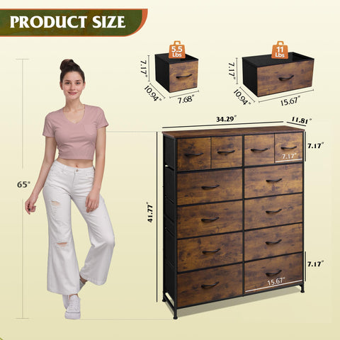 Curved handles on WLIVE dresser for comfortable grip and use.