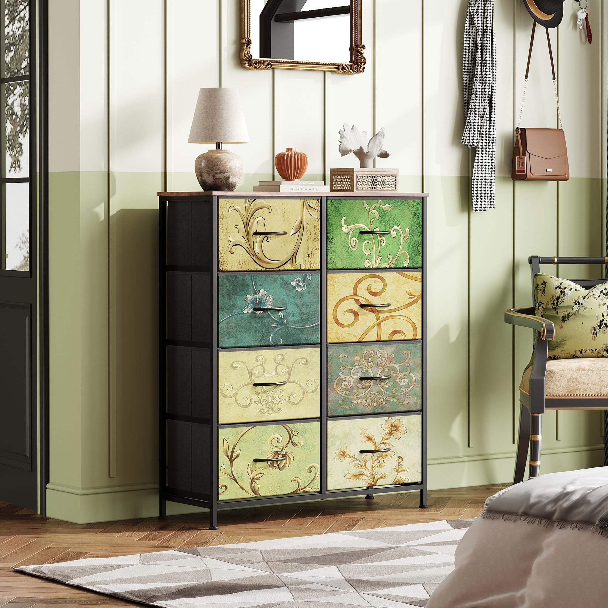 WLIVE tall dresser drawer open for easy access