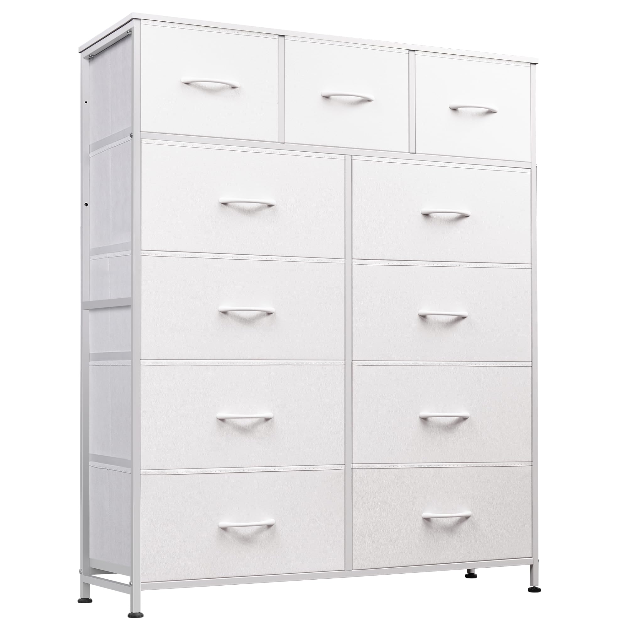 WLIVE tall dresser fabric-drawer-tower for organized bedroom storage