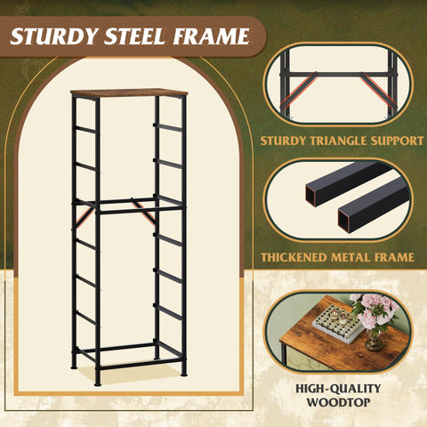 Durable metal frame provides strong support for daily use.
