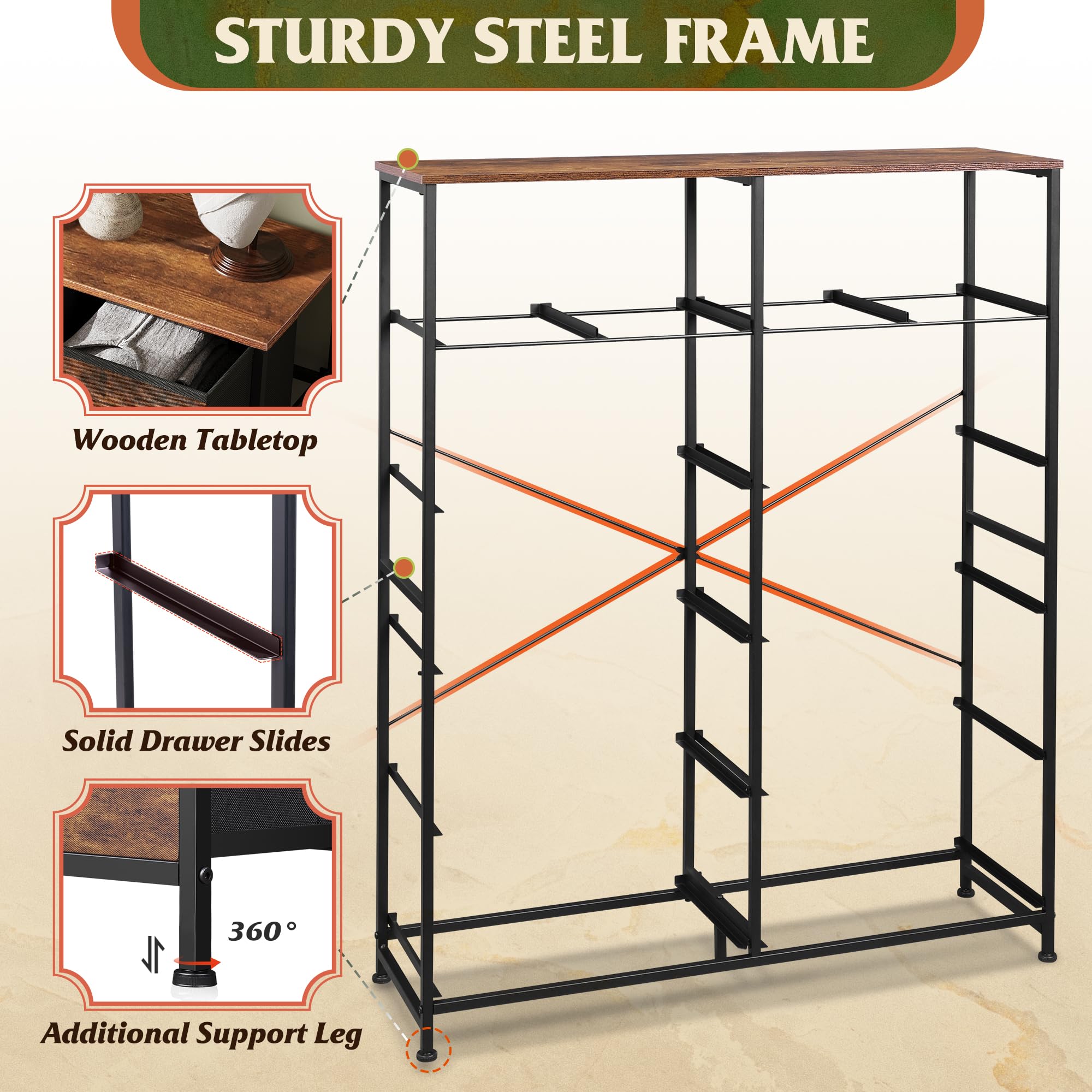 Dresser is packed securely for transit and easy assembly.