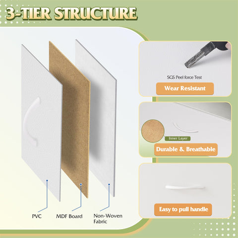 WLIVE smooth-slide-tracks deliver easy, quiet drawer access