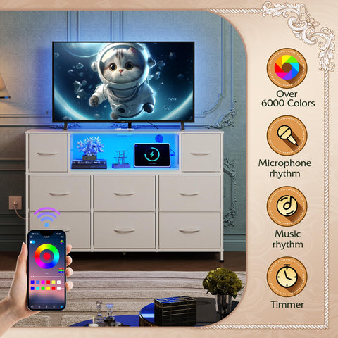 WLIVE fits 45-55 inch televisions on a sturdy wood top