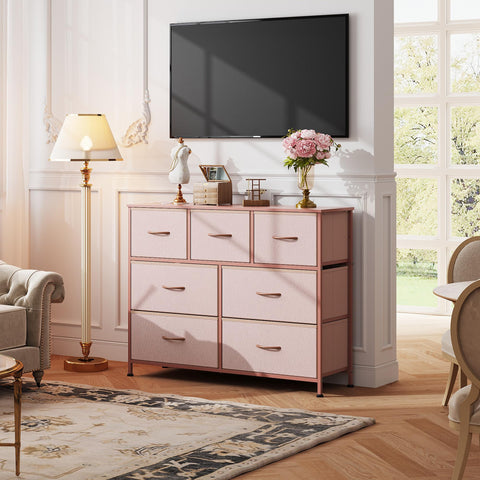 WLIVE TV stand compatible with up to 45 inch TVs in a compact footprint.