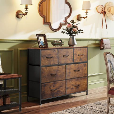 WLIVE TV stand holds up to 45 inch TVs with stable wood top.