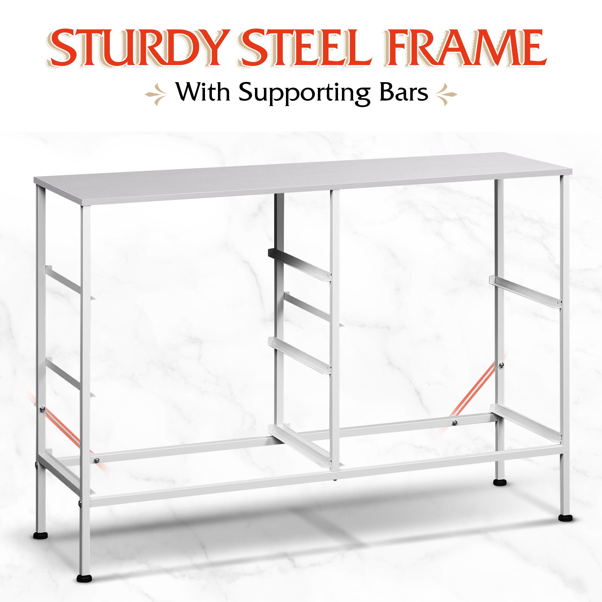 WLIVE white dresser in a cozy bedroom setup for organized storage