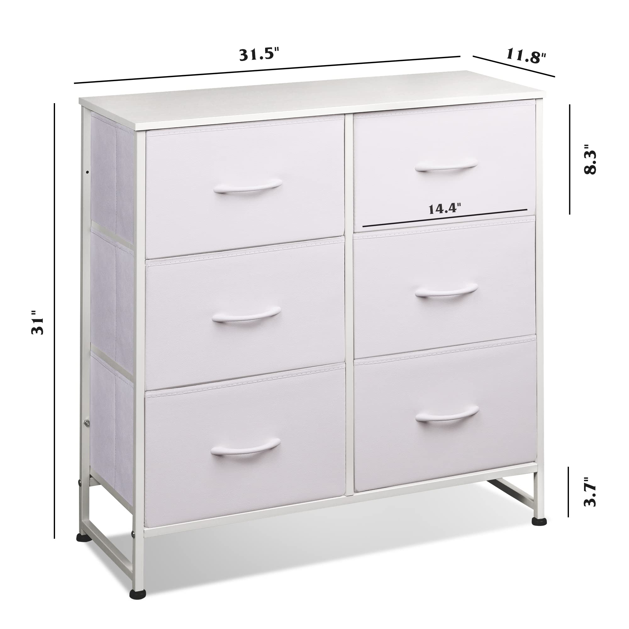 Drawers organized for clothes and small items in WLIVE dresser
