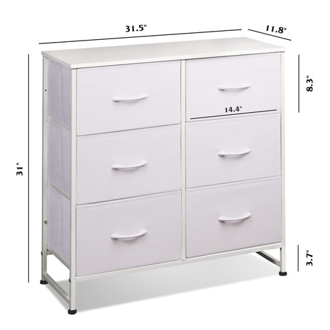 Drawers organized for clothes and small items in WLIVE dresser