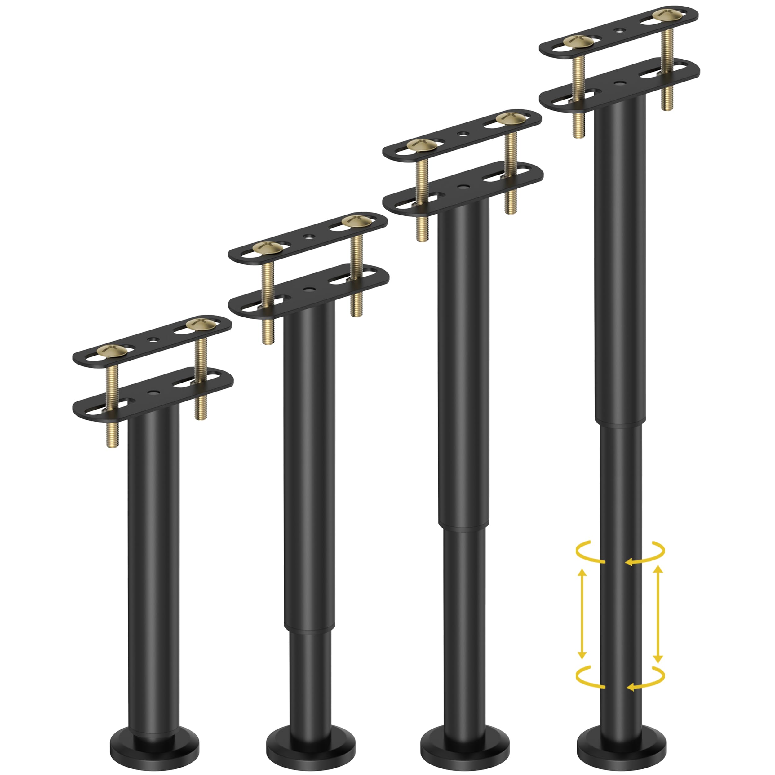 Wlrrcwdttc adjustable bed legs in 10-17in height demonstrating versatile floor compensation