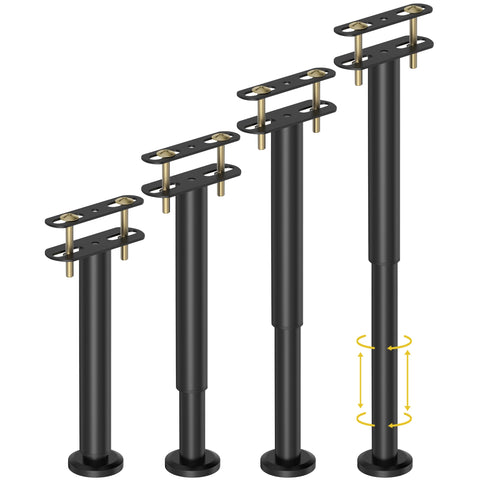 Wlrrcwdttc adjustable bed legs in 10-17in height demonstrating versatile floor compensation