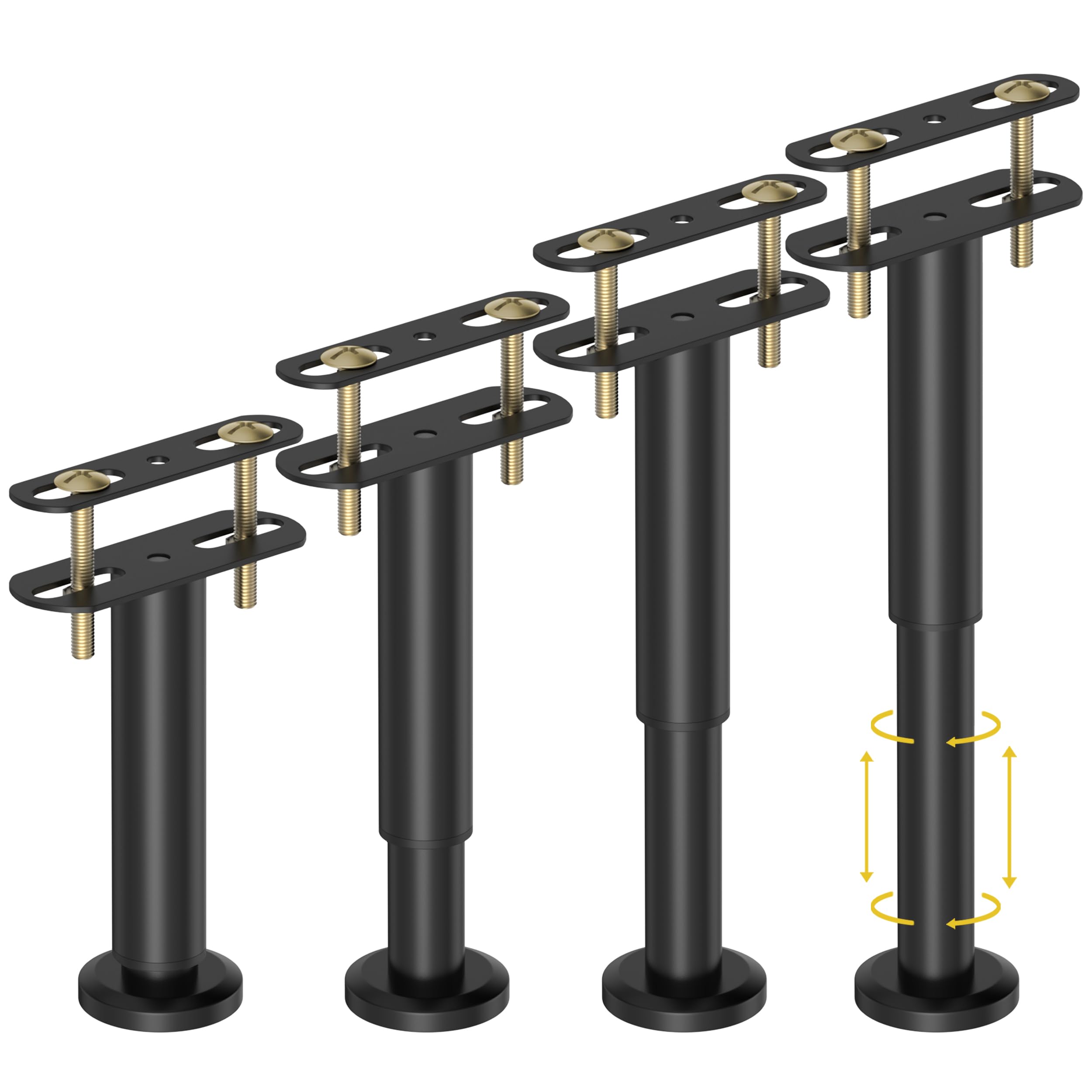 Wlrrcwdttc adjustable height bed legs with 7-12 inch range for uneven floors.