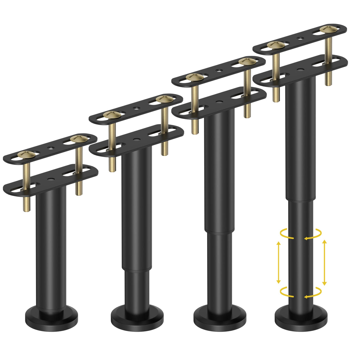 Wlrrcwdttc adjustable height bed legs with 7-12 inch range for uneven floors.