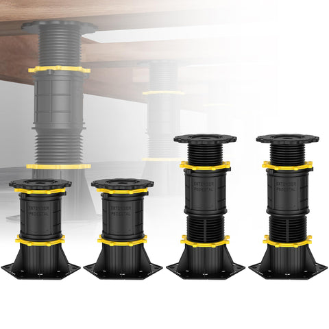 Wlrrcwdttc adjustable-height bed support legs at 6.9 inches for a sturdier slat foundation.