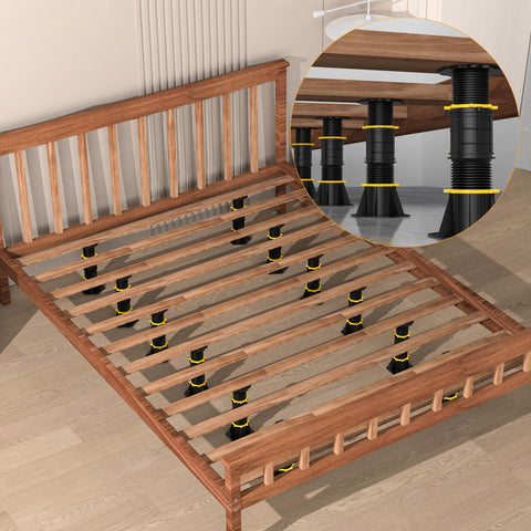 Wlrrcwdttc fixed-ring design locking the bed legs in place for steadier support.