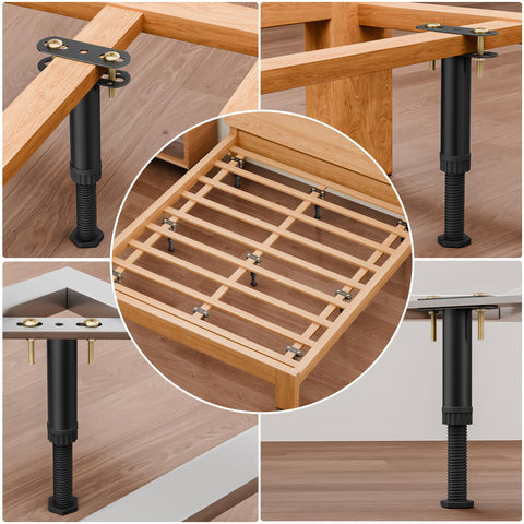 Two mounting options with Wlrrcwdttc legs: screws or plates for versatility.