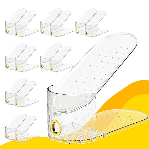 WMBOOX shoe-slots-15-pack keeps sneakers neatly organized and saves closet space.