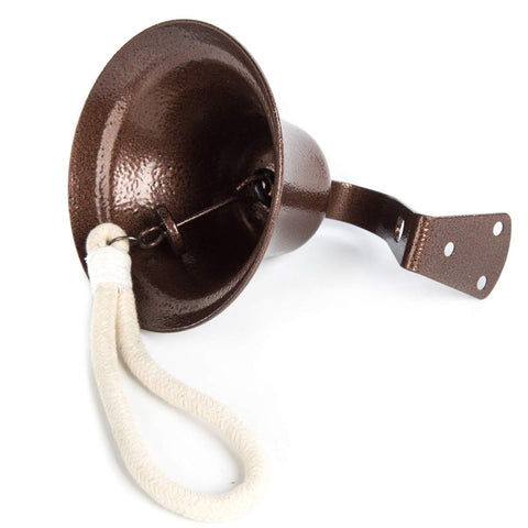 WMM Maritime copper bell evokes shipboard charm for decks or doors.