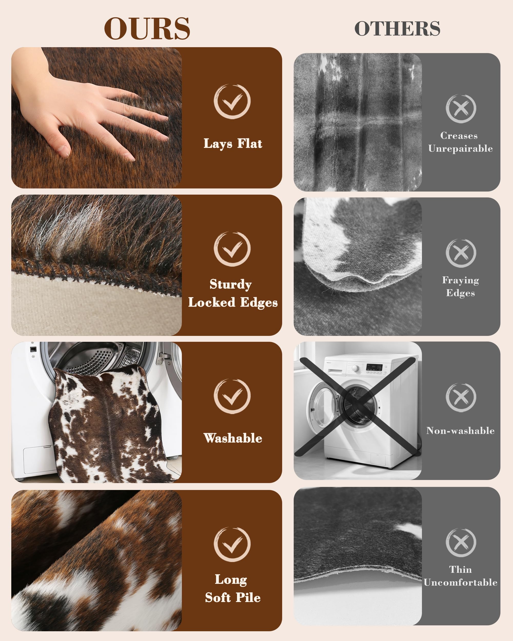 WMT NVMTER edge-to-edge fur design delivers seamless look.