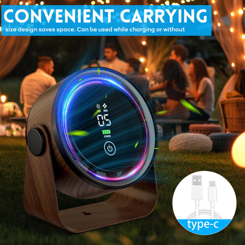 WNXQGZ small desk fan 5-speed control for customizable breeze.