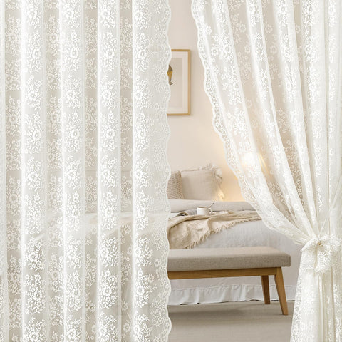 Woaboy lace with wave edge trim adds vintage charm and refined lines