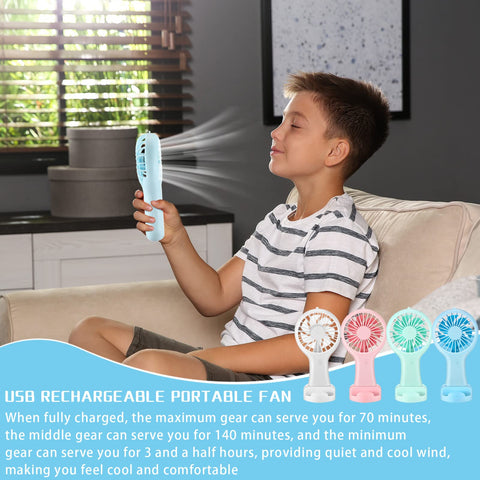 Woanger 7-blade silent design delivering quiet airflow during work or travel.