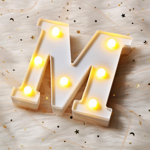 Woanger battery-operated letters provide versatile wall or shelf accents without outlets.