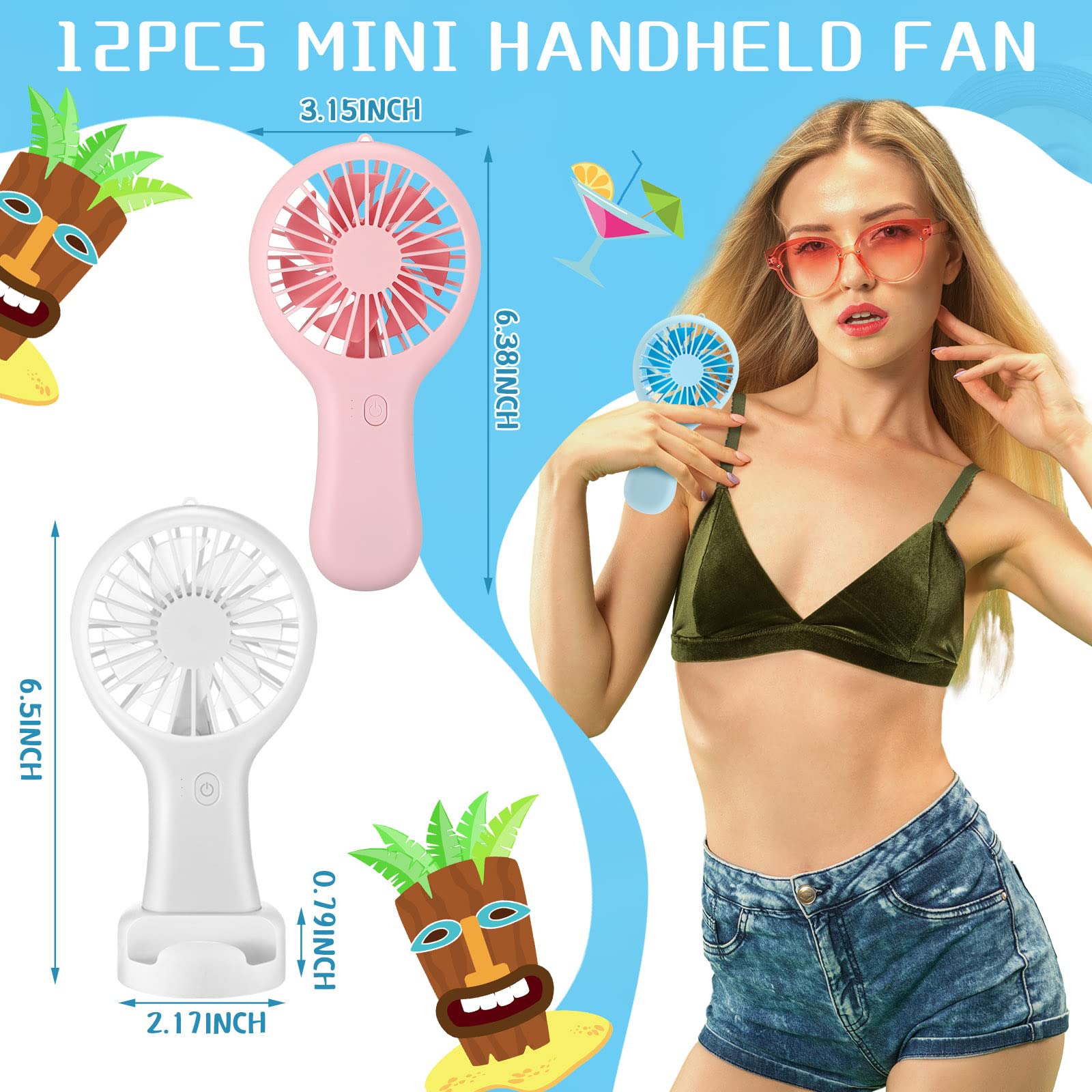 Woanger mini fan base desktop stand for hands-free desktop use.