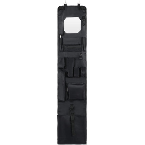 Woanger police-style hanging closet front view shows sturdy, space-efficient gear storage