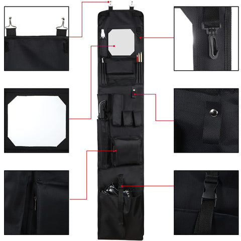 Woanger six-pocket layout aids organized storage for small items and accessories