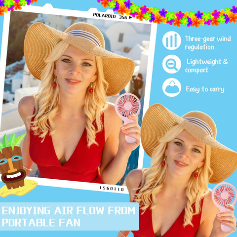 Woanger USB rechargeable personal fan with three speeds for customizable airflow.