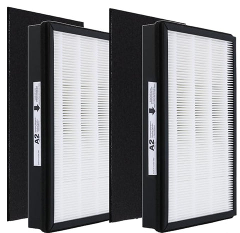 WOCASE A2 HEPA filter pack front view showing compatible replacement for Filtrete purifiers
