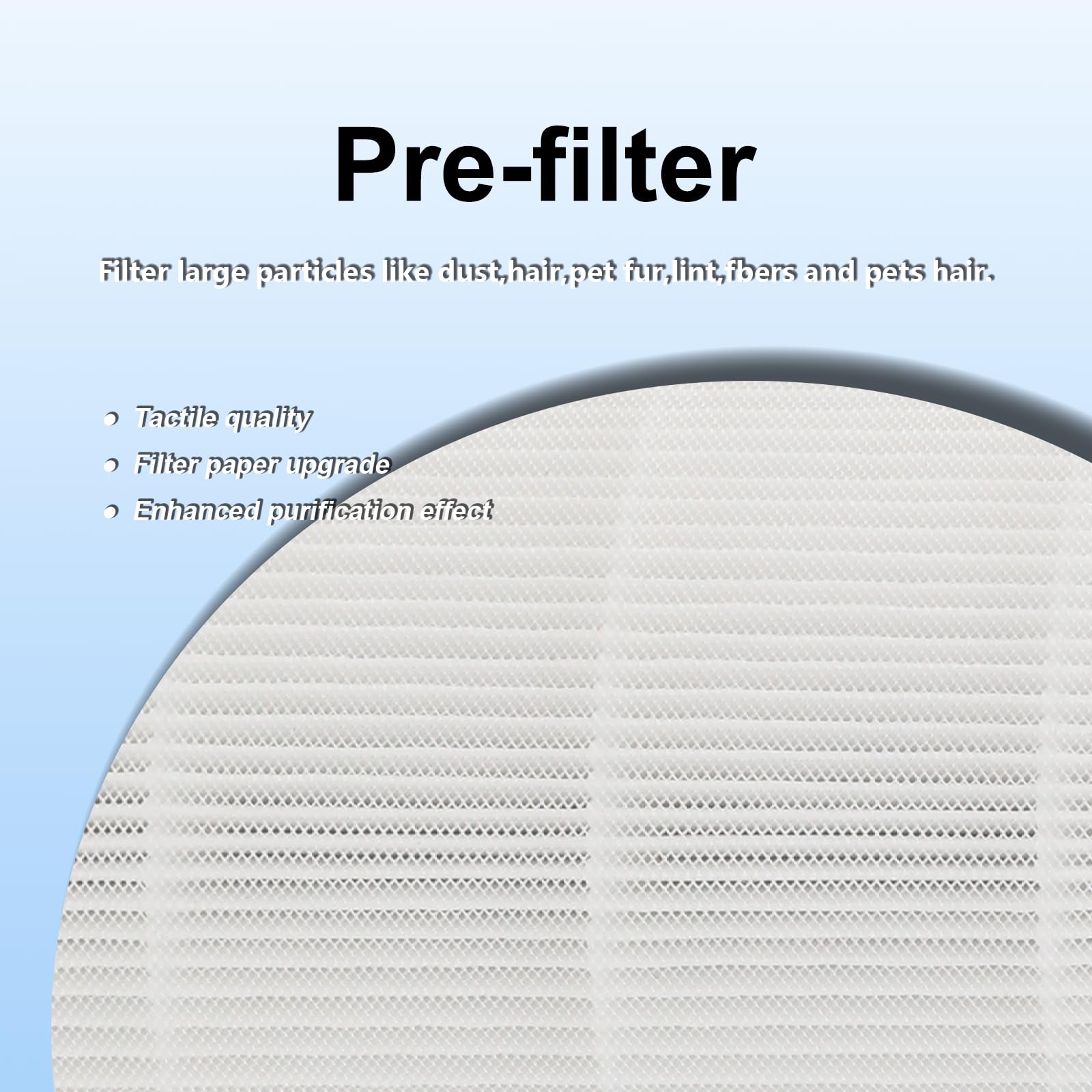 WOCASE HEPA H13 filtration captures fine particles shown