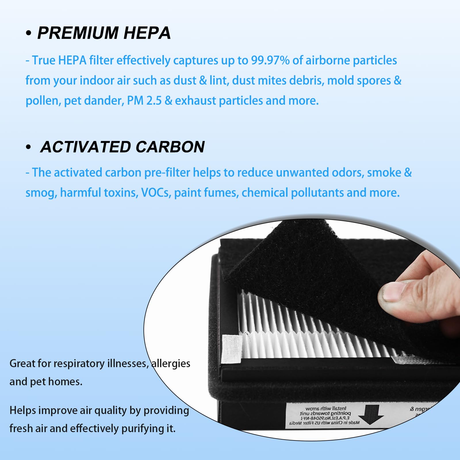 WOCASE IAF-H-100B components maintain airflow and filter efficiency over time