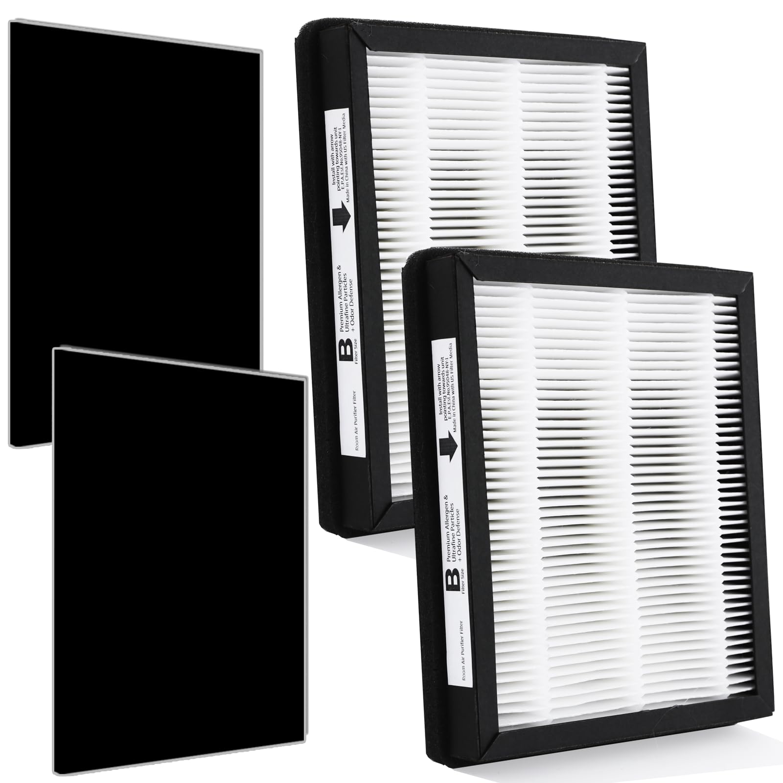 WOCASE IAF-H-100B replacement filters for Idylis purifiers; 2 HEPA for cleaner air